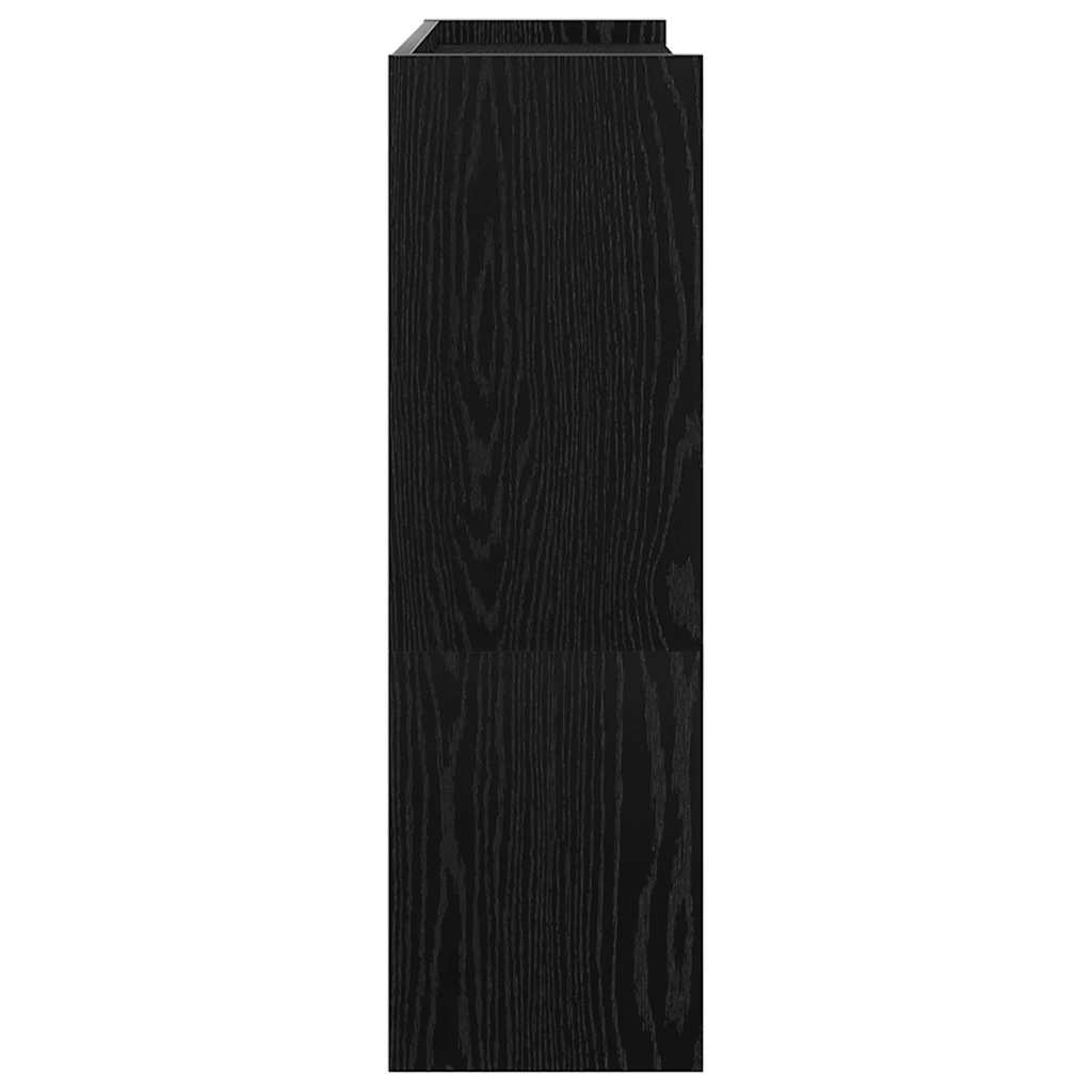 Skoskap Skohylle Skobenk Svart 80x25x81 cm