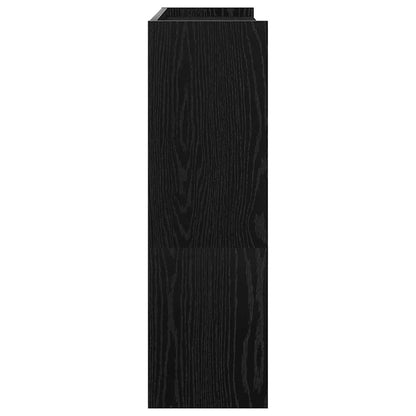 Skoskap Skohylle Skobenk Svart 80x25x81 cm