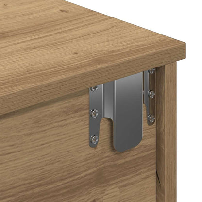 Vegghylle Artisan Eik med skuffer 80x31x17 cm