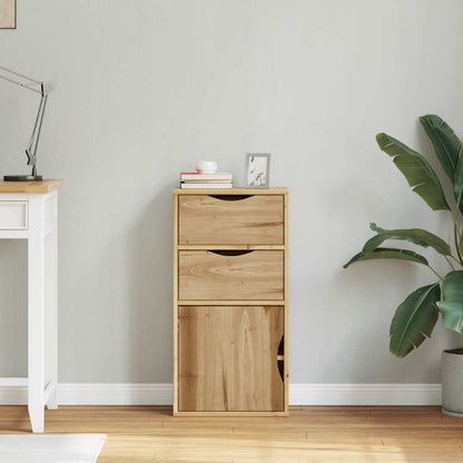 Skap Tre heltre furu med skuffer ODDA 40x24x79 cm
