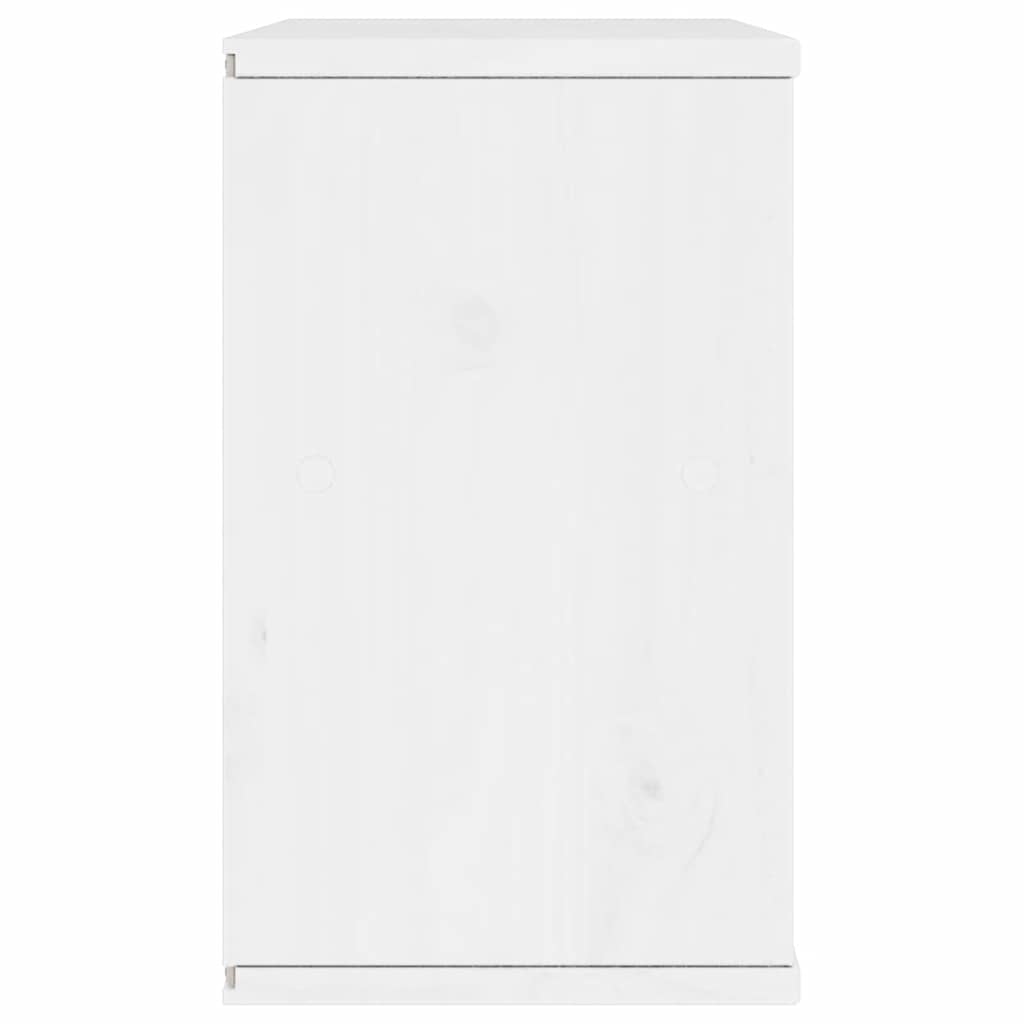 TV-Møbel Hvit Tv-skap med skuff ODDA 79x24x40 cm heltre furu