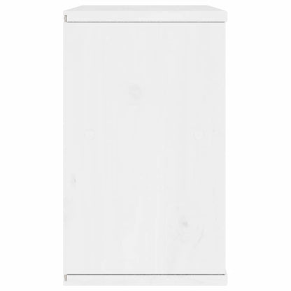 TV-Møbel Hvit Tv-skap med skuff ODDA 79x24x40 cm heltre furu