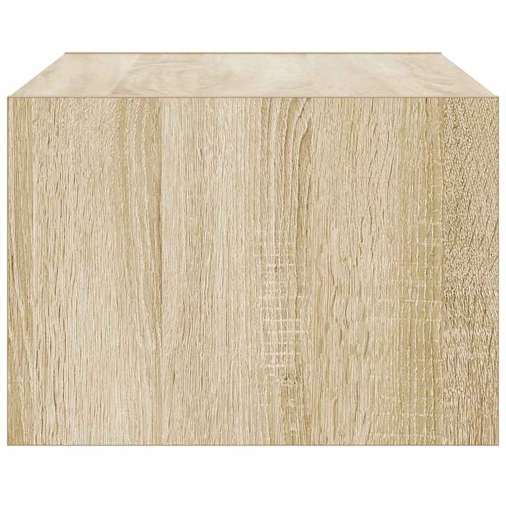 TV-Møbel Sonoma Eik Tv-benk med LED-lys 75x35,5x25 cm