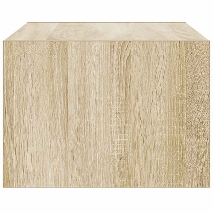 TV-Møbel Sonoma Eik Tv-benk med LED-lys 75x35,5x25 cm