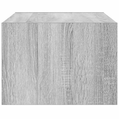 TV-Møbel Sonoma Grå TV-benk med LED-lys 75x35,5x25 cm