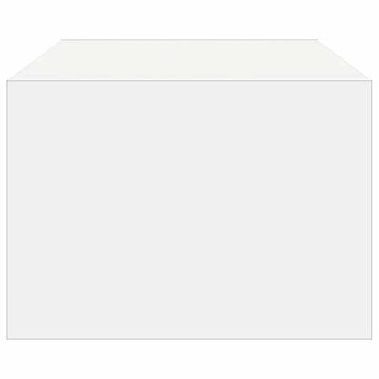 TV-Møbel Hvit TV-benk med LED-lys 100X35,5x25 cm