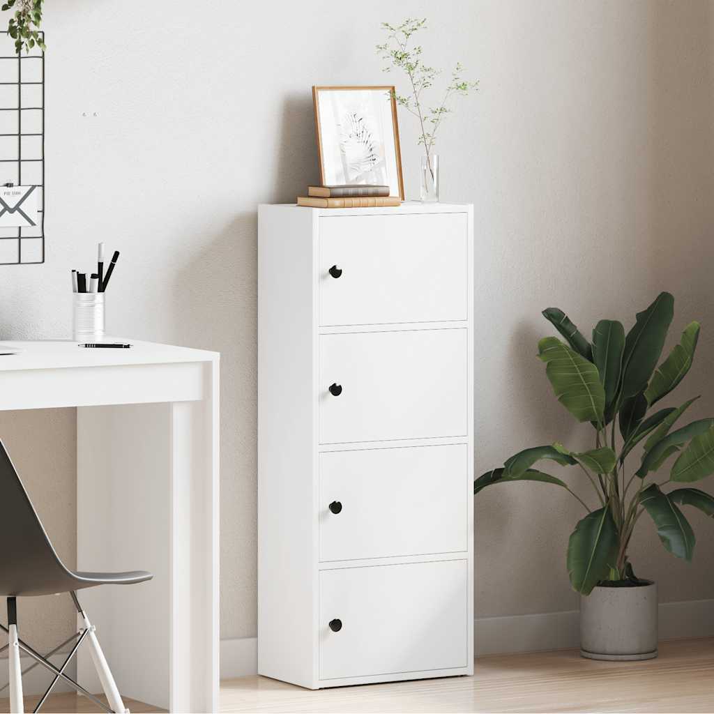 Bokhylle Hvit 40x24x102 cm