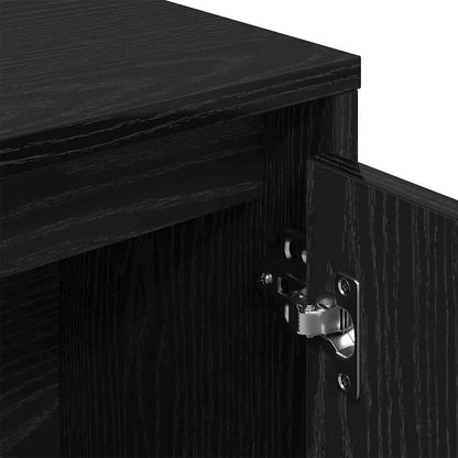 Bokhylle Svart Eik 89x24x101,5 cm