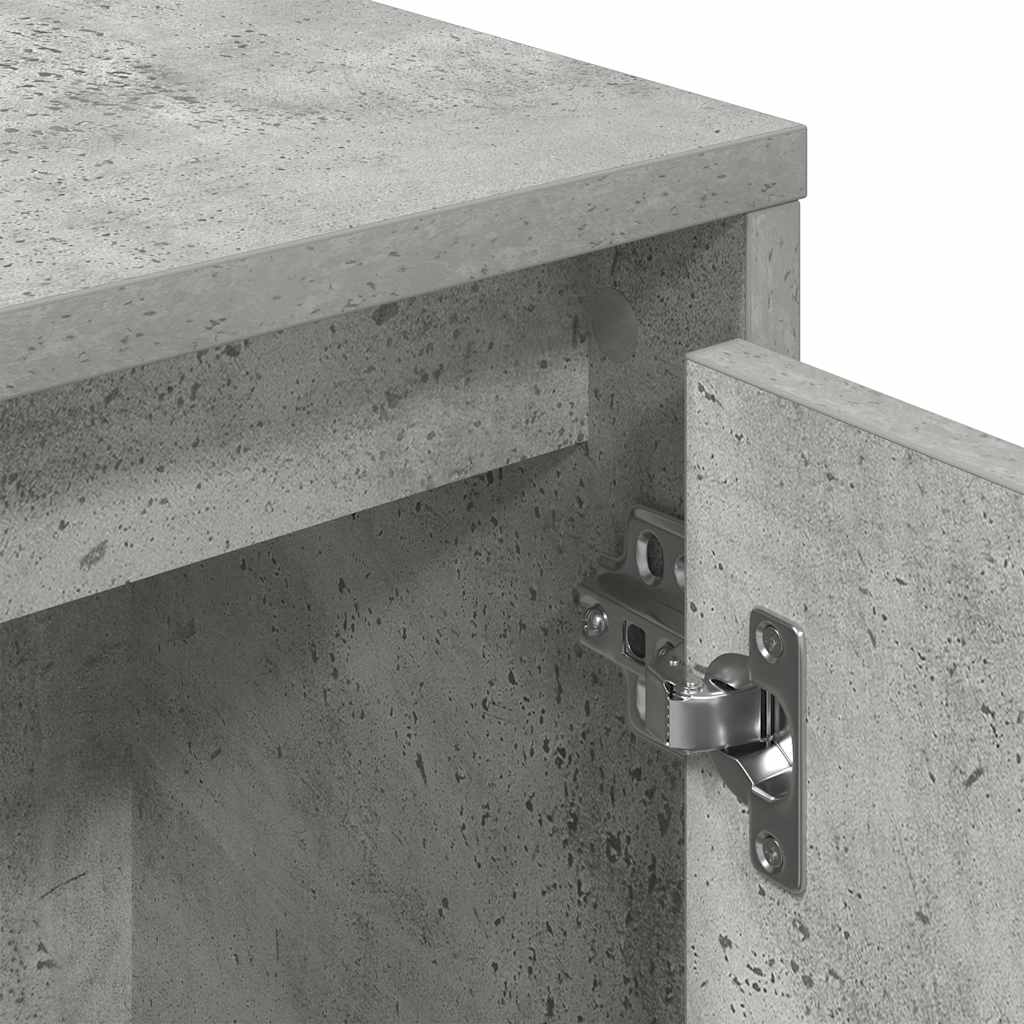 Bokhylle Betonggrå 89x24x101,5 cm