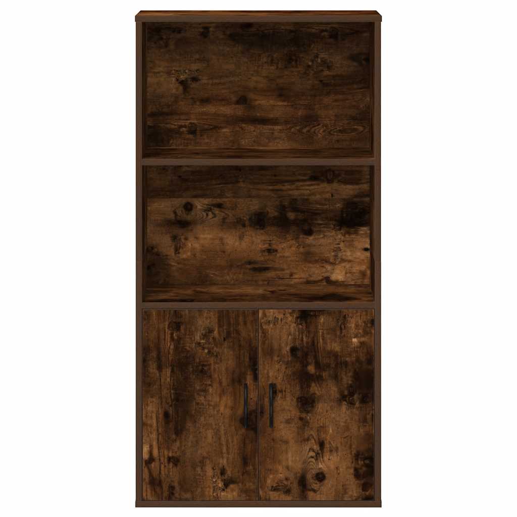 Bokhylle Røkt Eik 60x24x120 cm