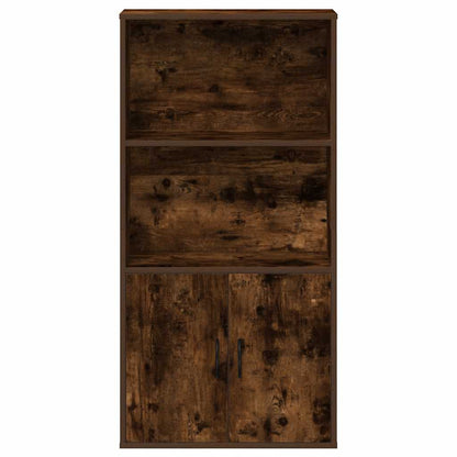 Bokhylle Røkt Eik 60x24x120 cm