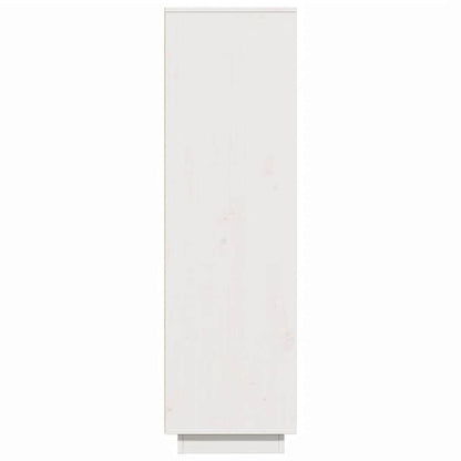 Vitrineskap Hvit 89x34x116,5 cm heltre furu