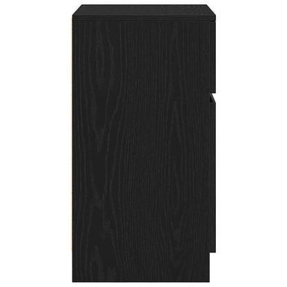 Nattbord Sengbord Svart 39x35x65 cm