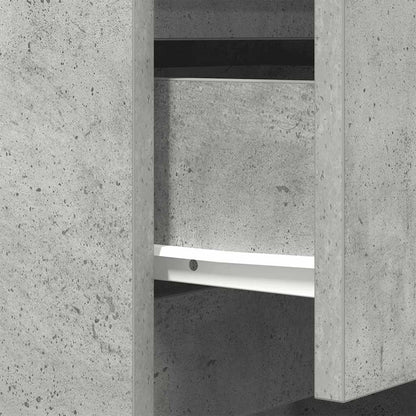 Nattbord Sengbord Betonggrå med 3 skuffer 39x35x65 cm