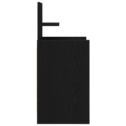 Nattbord Sengbord Svart med 2 skuffer 38x34x80 cm