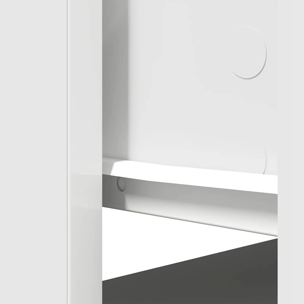 Avlastningsbord Konsollbord Hvit med skuffer 85,5x38,5x74,5 cm