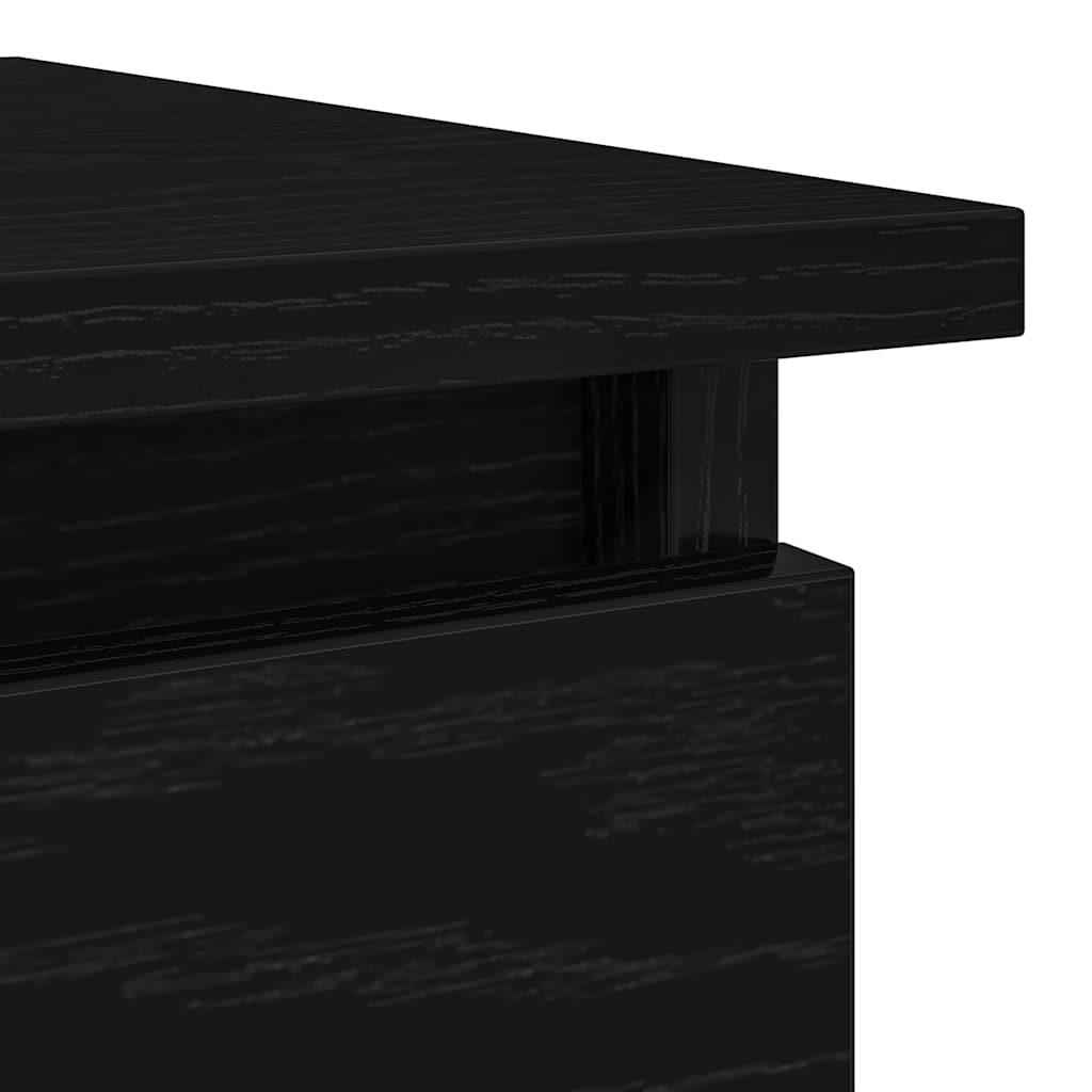 Avlastningsbord Konsollbord Svart med skuffer 85,5x38,5x74,5 cm