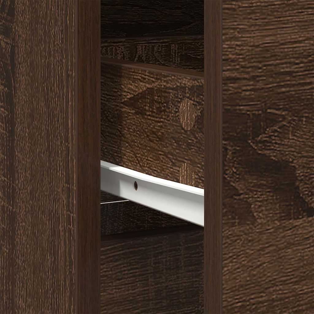 Skjenk Brun Eik med skuff 80x34x76 cm