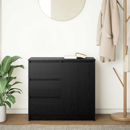 Skjenk Svart Eik med skuff 71x35x65 cm