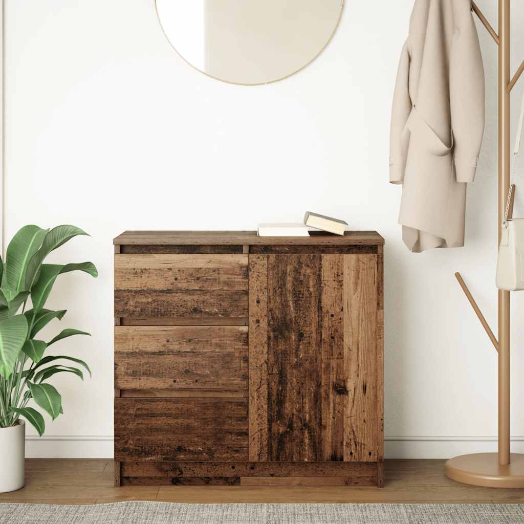 Skjenk Gammelt Tre med skuff 71x35x65 cm