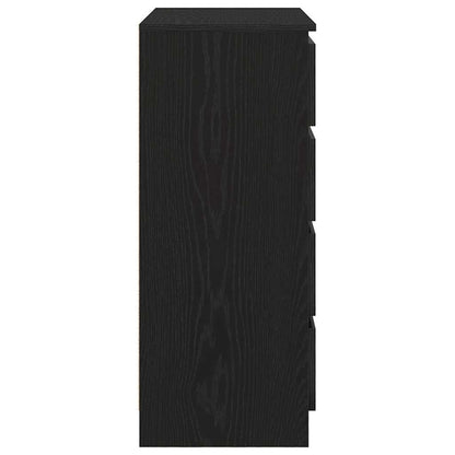 Skjenk Svart Eik med skuffer 71x35x84 cm