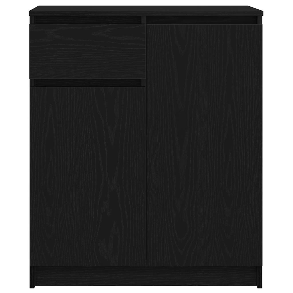 Skjenk Svart Eik med skuff 71x35x84 cm