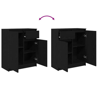 Skjenk Svart Eik med skuff 71x35x84 cm