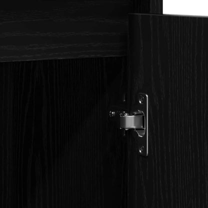 Skjenk Svart Eik 85x34x76 cm