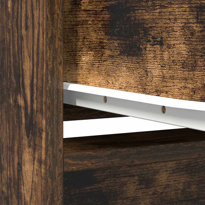 Skap Røkt Eik med skuff 55,5x34x119,5 cm