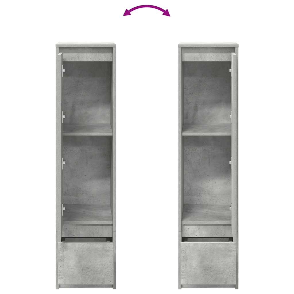 Skap Betonggrå 29,5x34x119,5 cm