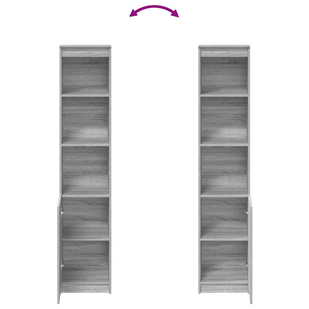 Skap Sonoma Grå 37,5x35x180 cm