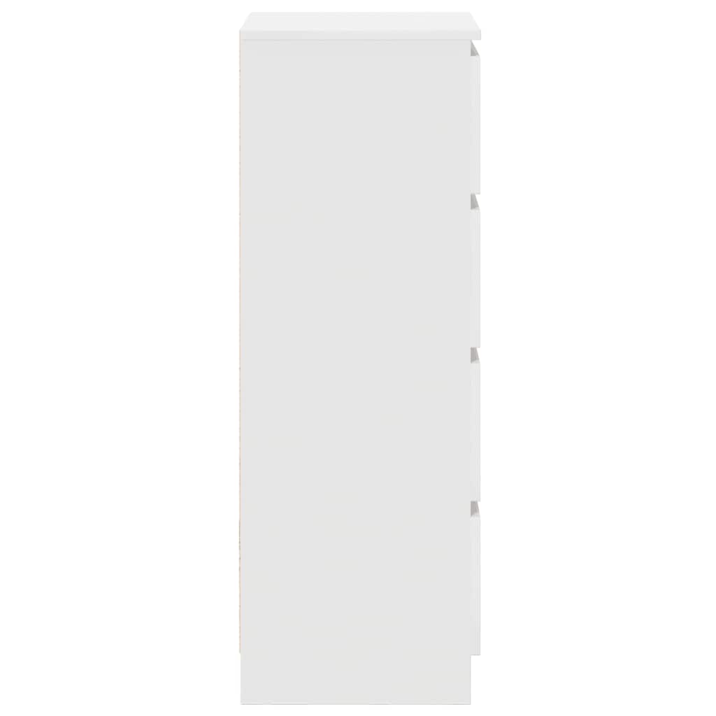 Skjenk hvit 37,5x35x99 cm konstruert tre