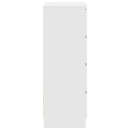 Skjenk hvit 37,5x35x99 cm konstruert tre