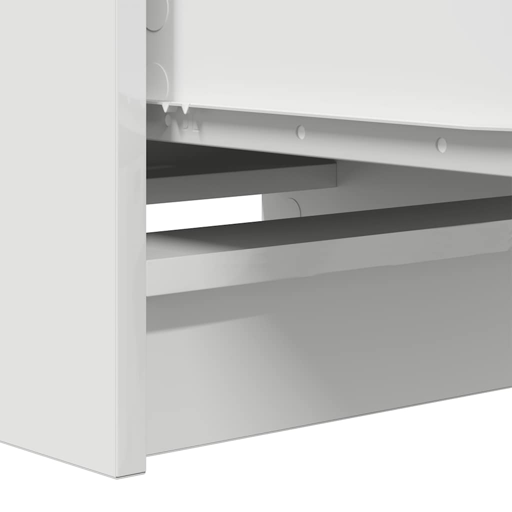 Skjenk hvit 37,5x35x99 cm konstruert tre