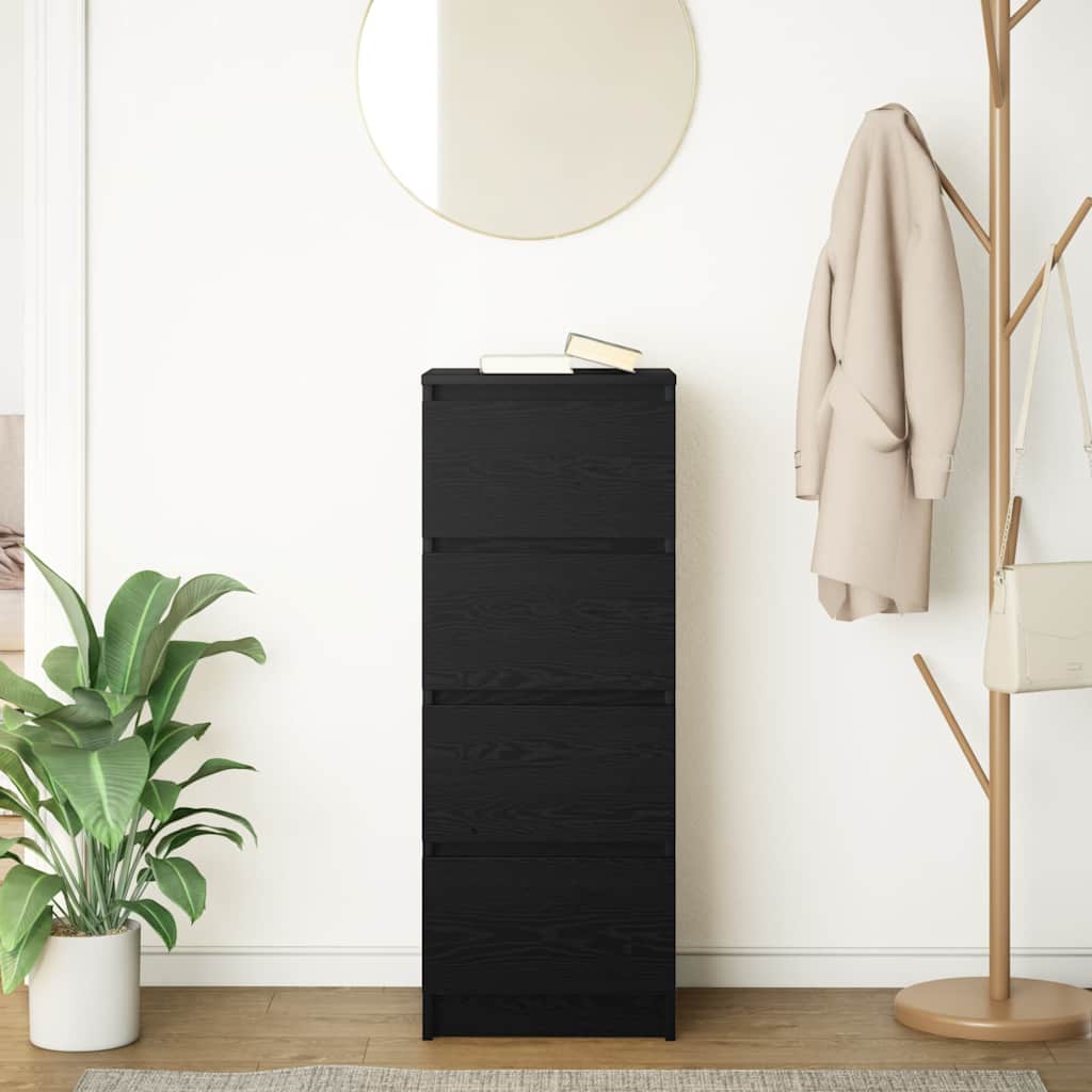 Skjenk Svart Eik 37,5x35x99 cm