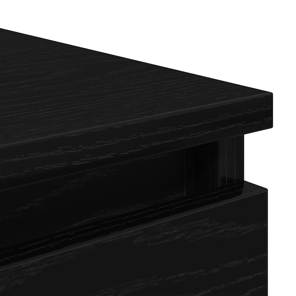 Skjenk Svart Eik med skuffer 37,5x35x99 cm