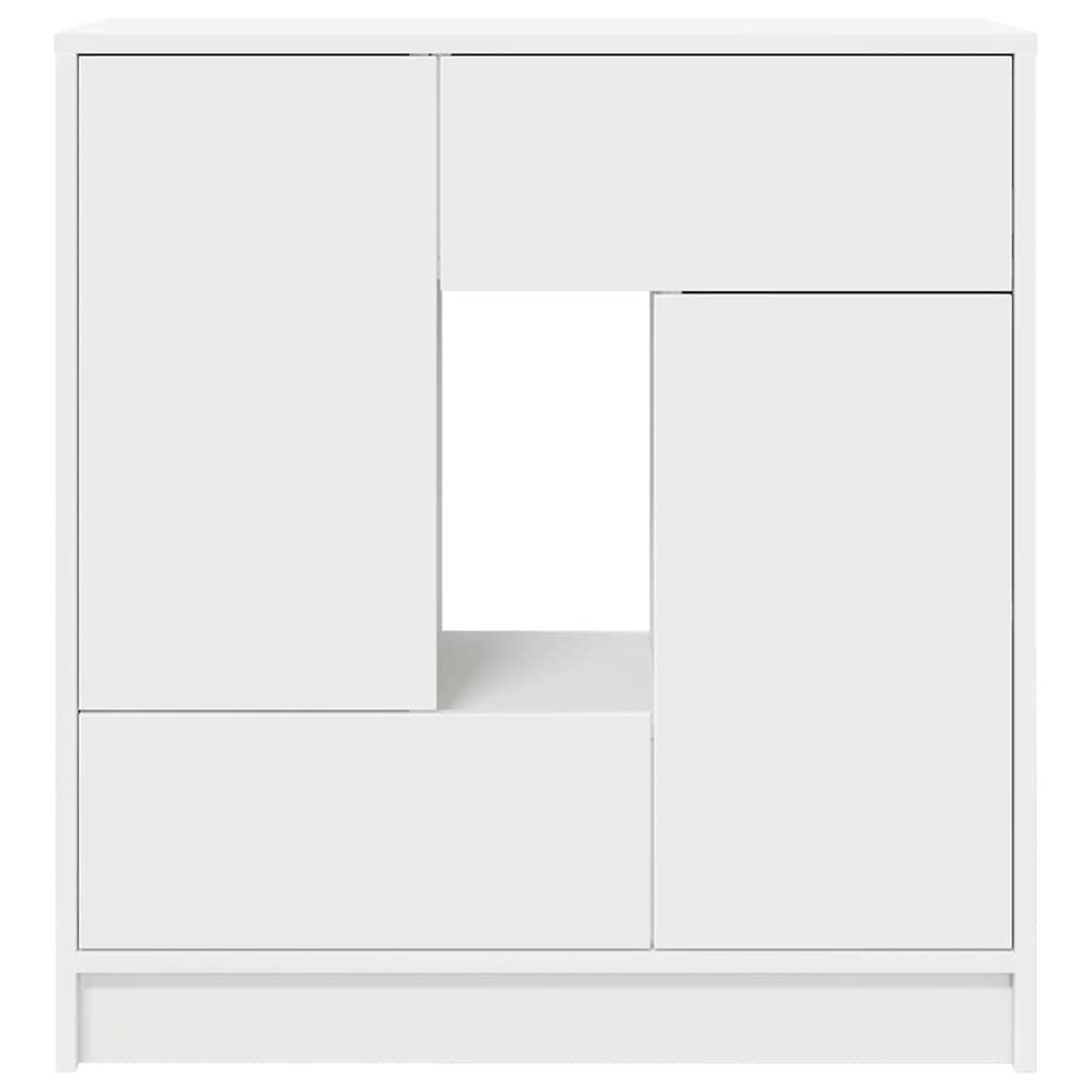 Skjenk Hvit med skuffer og dører 70,5x34x74,5 cm