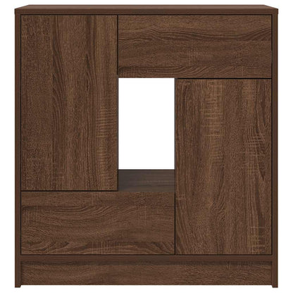 Skjenk Brun Eik med skuffer og dører 70,5x34x74,5 cm