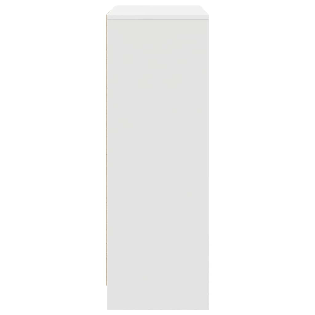 Skjenk Hvit med skuffer og dører 73x31x90 cm