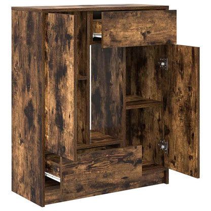 Skjenk Røkt Eik med skuffer og dører 73x31x90 cm