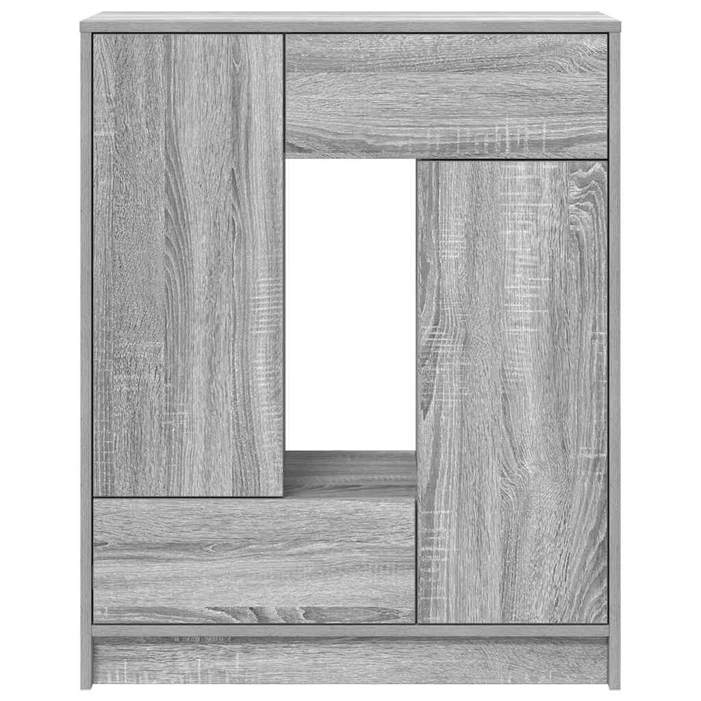 Skjenk Sonoma Grå med skuffer og dører 73x31x90 cm