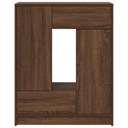 Skjenk Brun Eik med skuffer og dører 73x31x90 cm