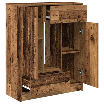 Skjenk Gammelt Tre med skuffer og dører 73x31x90 cm