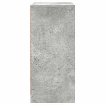 Skoskap Skohylle Skobenk Betonggrå 57x34x76 cm