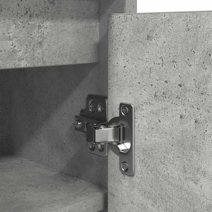 Skoskap Skohylle Skobenk Betonggrå 57x34x76 cm