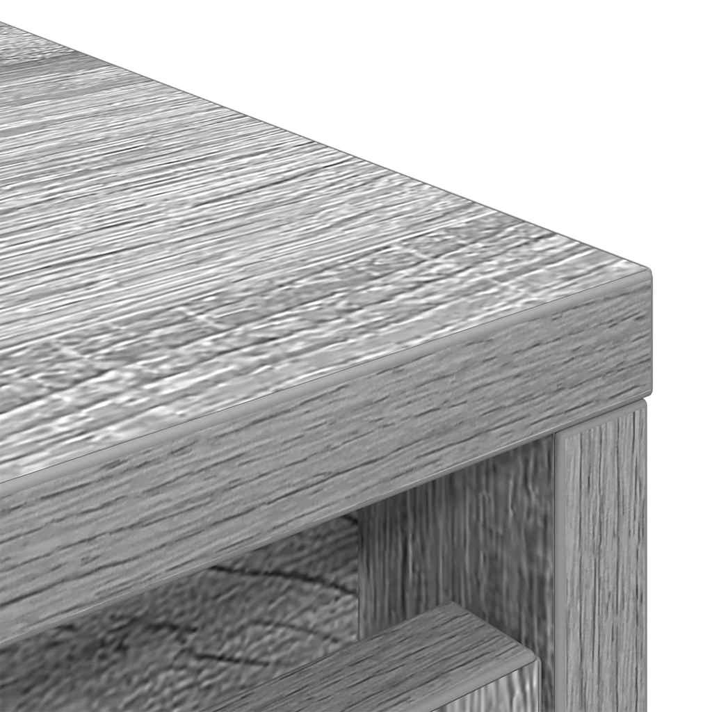 Skoskap Skohylle Skobenk Sonoma Grå 57x34x76 cm