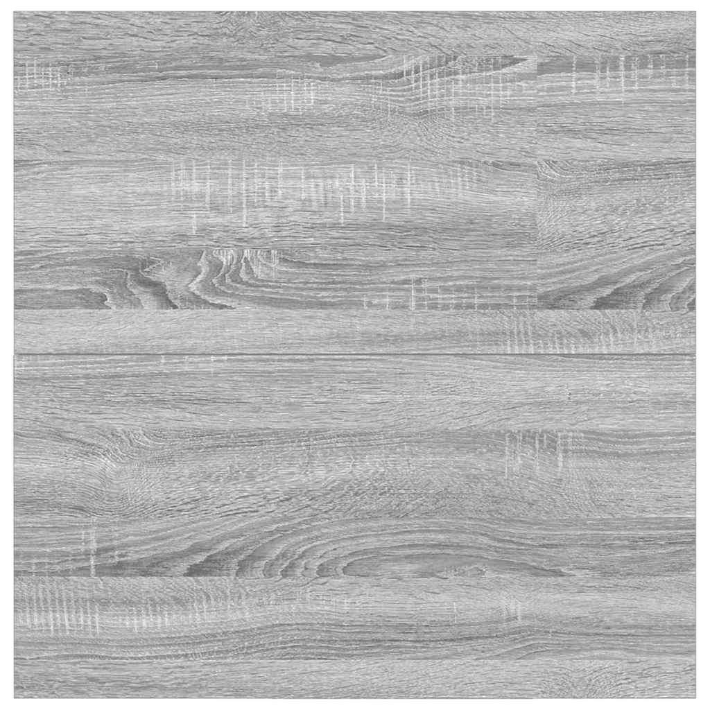 Salongbord Sofabord Sonoma Grå med skuffer Grå Eik 100x100x40 cm