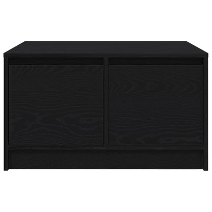 Salongbord Sofabord Svart med skuffer 70,5x70x40 cm