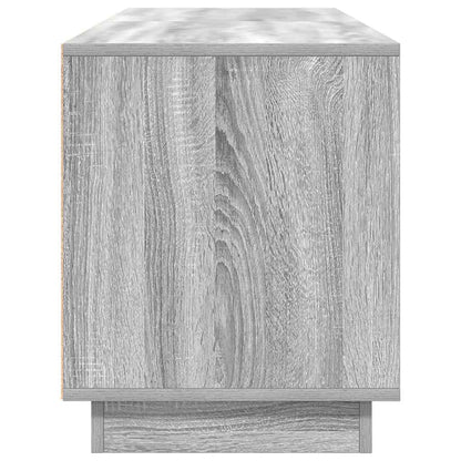 TV-Møbel Sonoma Grå TV-benk med LED-lys 160,5x41x50 cm