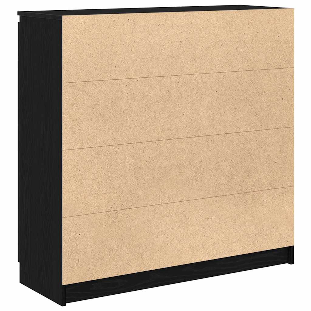 Skjenk Svart Eik med skuffer 100,5x35x98,5 cm